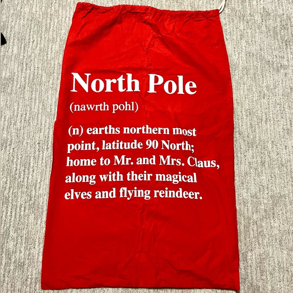 North Pole Xtra Large Christmas gifts Bag
